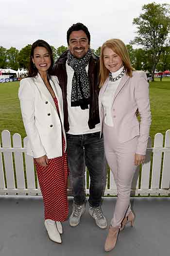 Anna Lena Class, Adrian Can, Silke Popp bem Welcome-Abend Pferd International 2023 auf der Olympia-Reitanlage in München Riem am 18.05.202 (©Foto: Agency People Image, Michael Tinnefeld)
